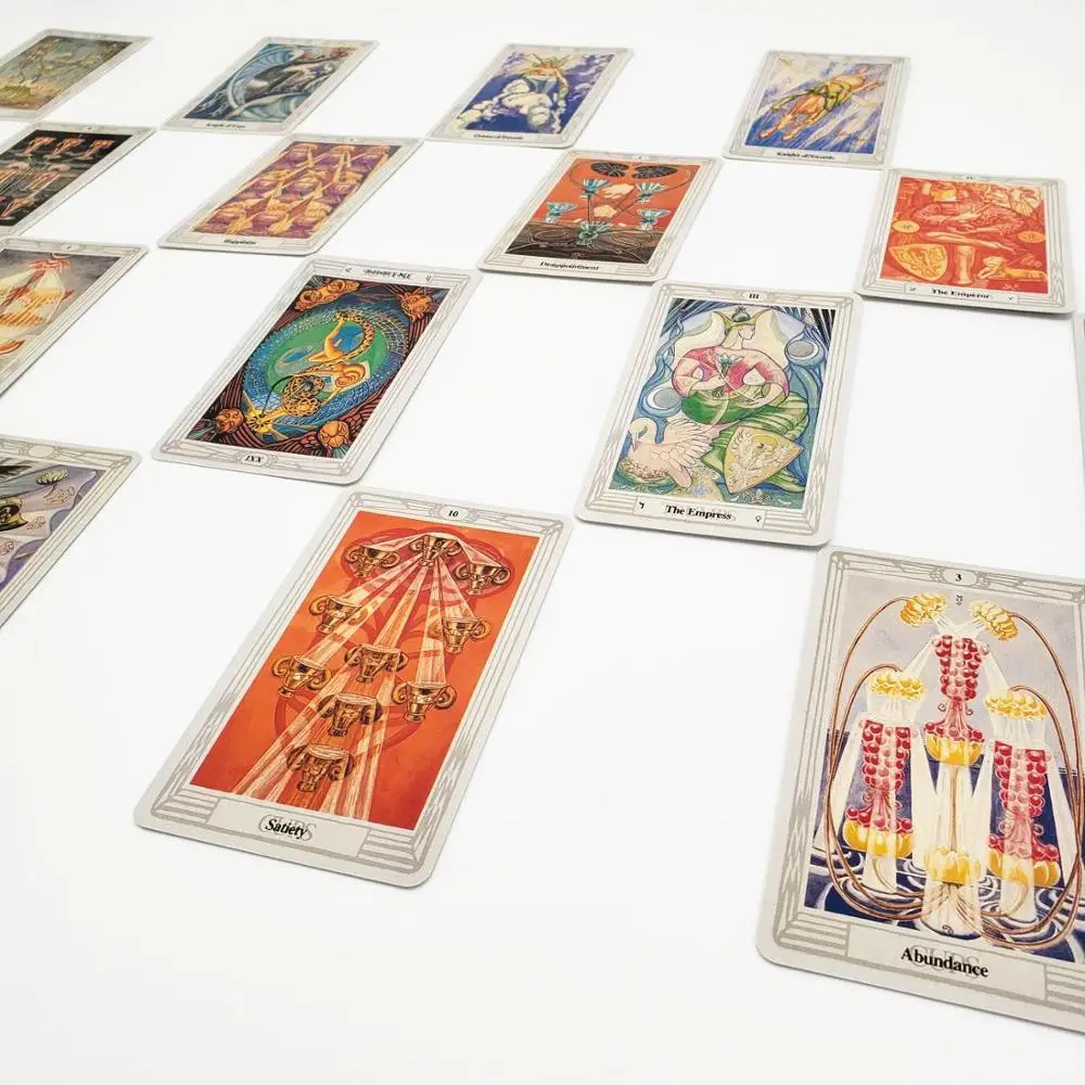 ThothTarot Deck 78 Cards Future Fate Indicator Forecasting Gift Table Game Board | Спорт и развлечения
