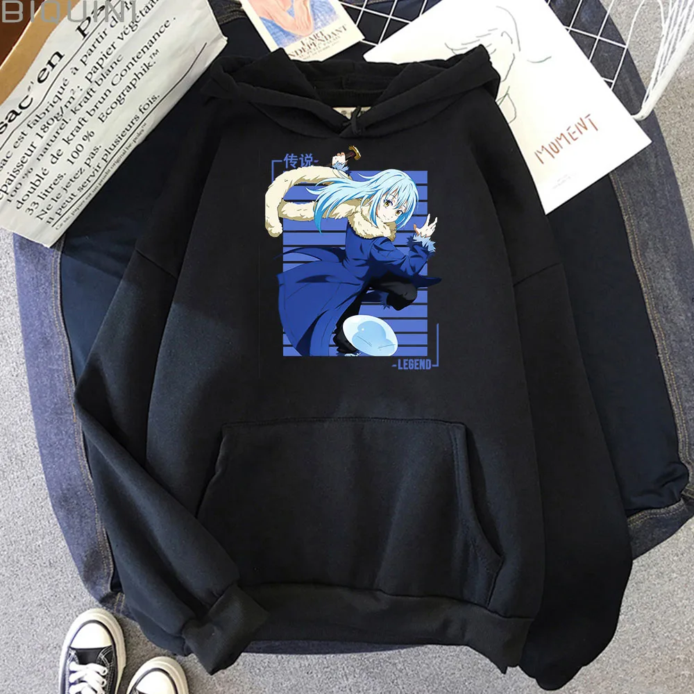 

Tensura Nikki Kawaii Clothes Aesthetic Oversized Hoodie Women Graphic Rimuru Cartoon Print Harajuku Casual Colors 12 Korean Tops