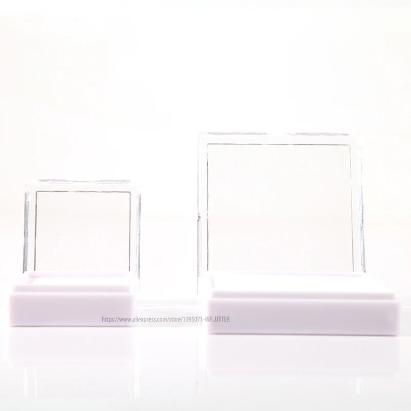 

High Quality Clear Gem Packaging Box Diamond Storage Box Gemstone Box Small Jewelry Case Gift Box 20 pieces/lot