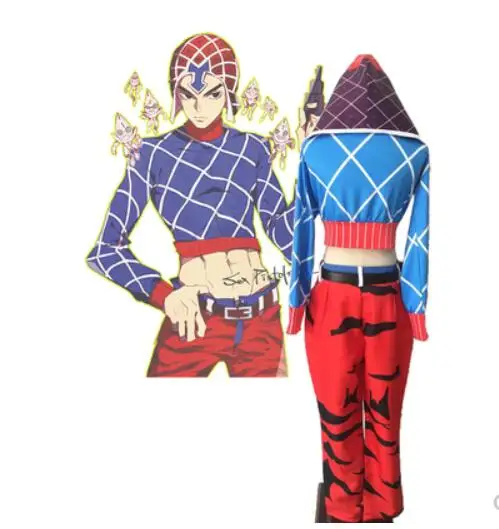 

JoJo's Bizarre Adventure: Golden Wind Guido Mista Cosplay Costume Suit Adult Halloween Carnival Costumes Full Set Custom Made