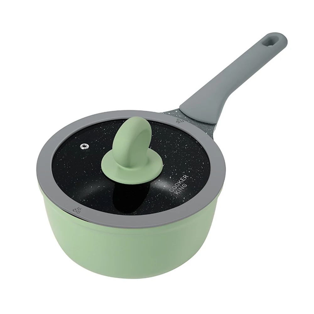 

Non Stick Frying Pan With Wooden Handle Cooking Pot Set Breakfast Crepe Maker Pan Korean Cookware Saucepan Ramen Milk