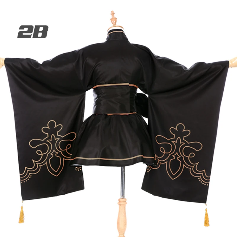 Игровой костюм NieR Automata для косплея размеры 2B 9S костюмы кимоно 0-9 лет одежда -