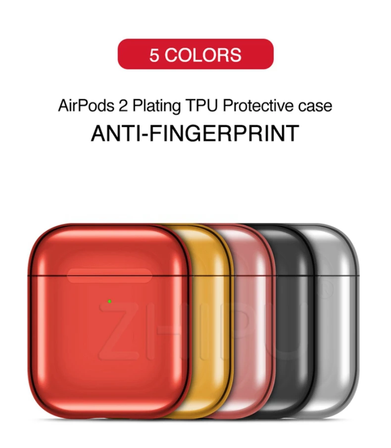 Роскошный защитный чехол для Airpods 2& 1, противоударный чехол с защитой от отпечатков пальцев для Air Pods 2, покрытие для наушников
