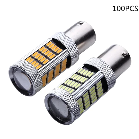 100 шт. BA15S P21W 1156 4014 92smd BAY15D BAU15S светильник заднего хода s сигнал поворота светодиодная Автомобильная задняя лампа стоп светильник s автомобильный дневной свет