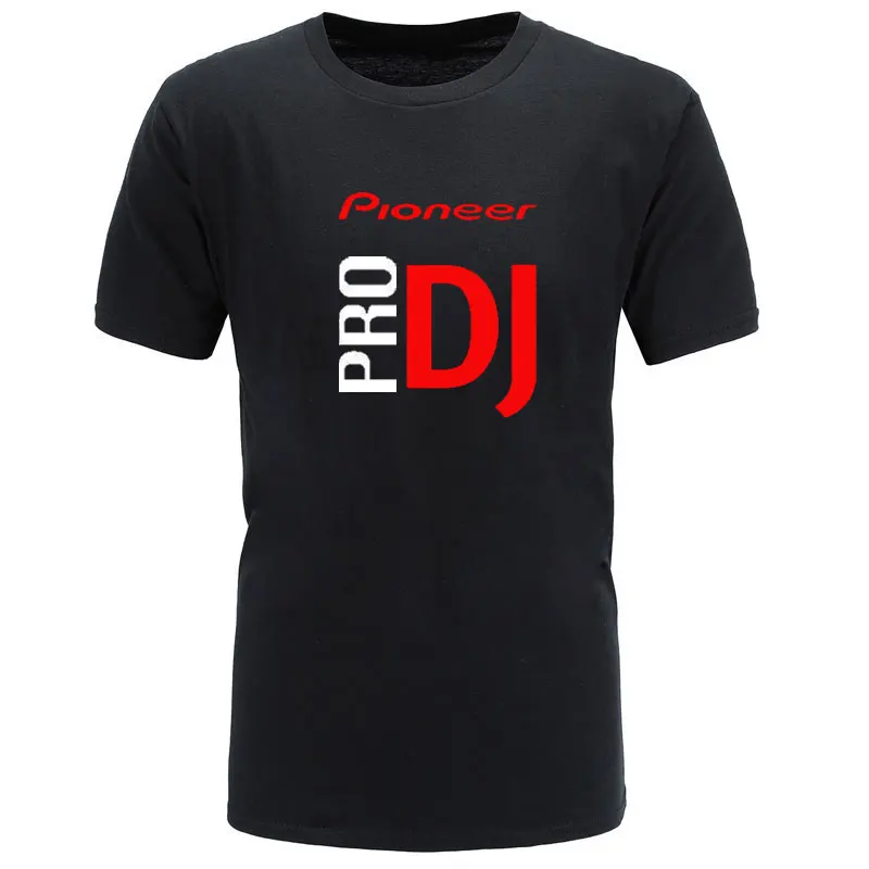 2019 DJ Pioneer PRO с О образным вырезом 100% хлопок футболка для мужчин новый модный летний