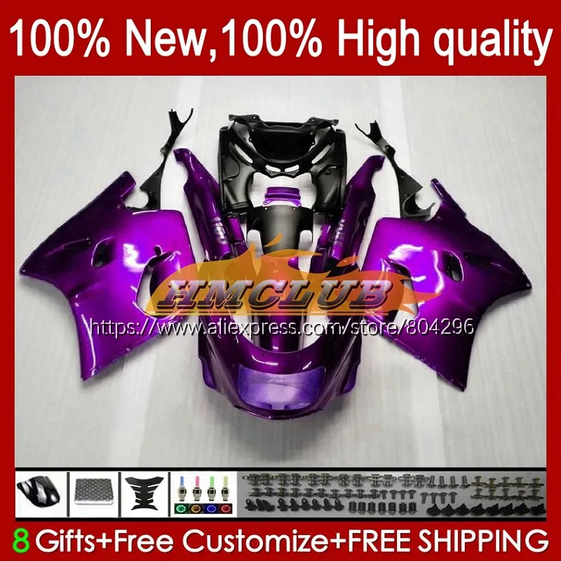 

ZX11 For KAWASAKI NINJA ZX-11R ZZR1100 ZX11R Gloss purple 93 97 98 99 00 01 71No.77 ZZR 1100 ZX 11R 1998 1999 2000 2001 Fairing