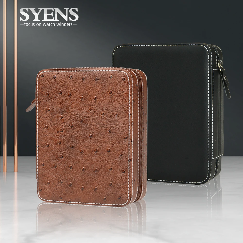Роскошная упаковка для часов чехол путешествий кожа 4 упаковки коробка наручных