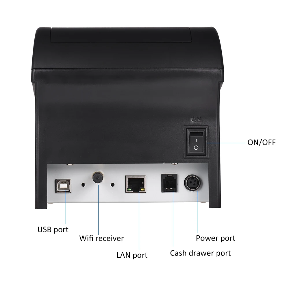 Беспроводной термопринтер для чеков с поддержкой Wi-Fi 80 мм | Компьютеры и офис