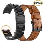 Металлический ремешок для часов Haylou Solar ls05, 2 упаковки, ремешок из нержавеющей стали для Xiaomi Haylou Solar ls05, кожаный ремешок для часов