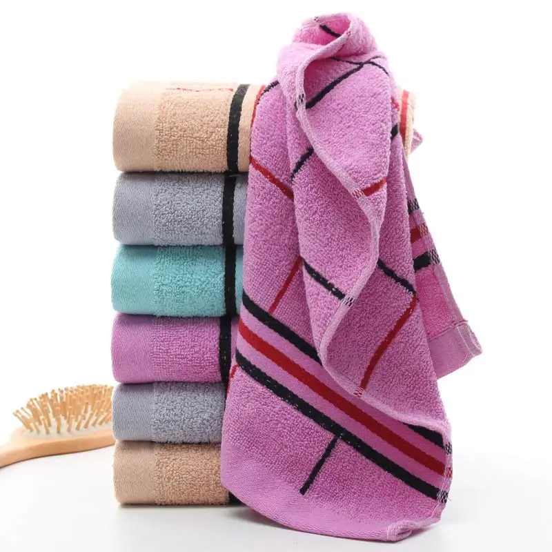 Бытовое полотенце 4 цвета высокопоглощающее для лица плотное хлопковое