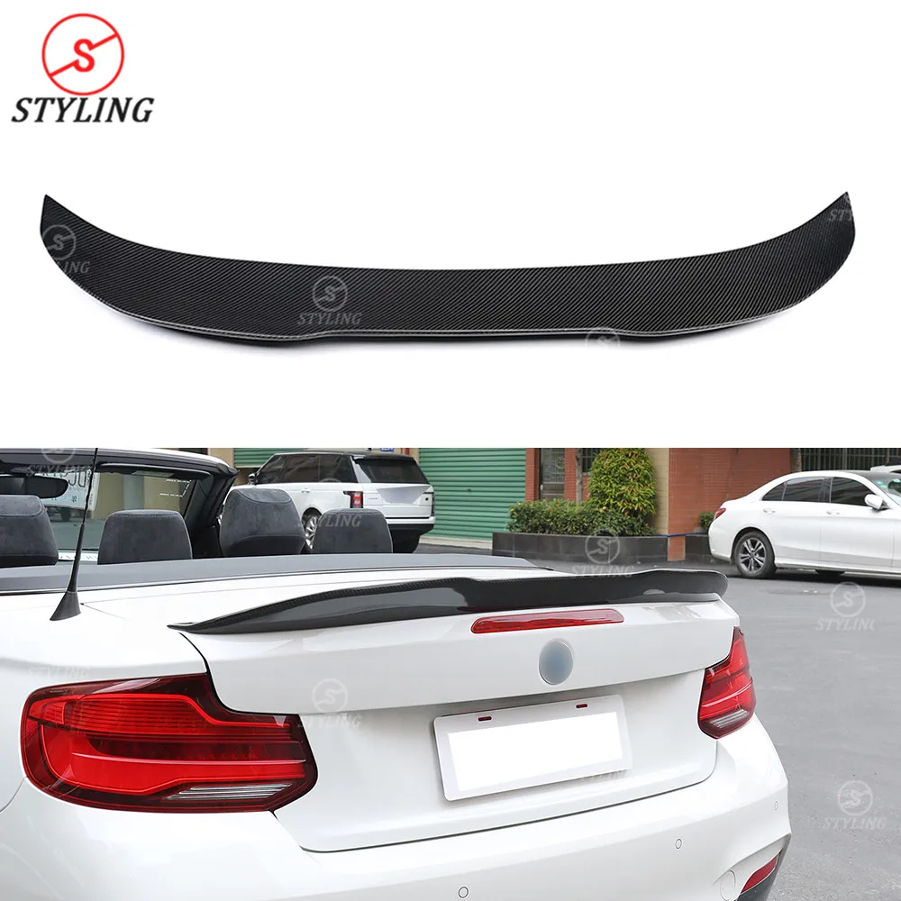

F22 Coupe spoiler wing PSM Style For BMW F87 M2 Carbon Fiber Spoiler Rear Bumper trunk styling 2014 2015 2016 2017 2018 2019