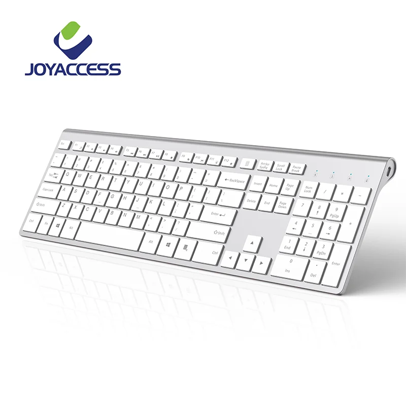

Новая беспроводная перезаряжаемая полноразмерная клавиатура JOYACCESS, испанская/английская/французская/итальянская/немецкая/Русская тонкая ...