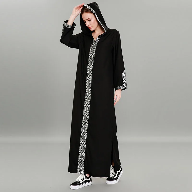 Abaya новый дизайн распродажа кардиган мусульманский хиджаб спереди закрытый с