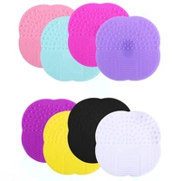 1pcs silicone makeup brush cleaner pad foundation brush scrubber board washing brush gel cleaning mat hand tools