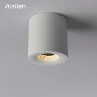aisilan led ceiling light cob super anti glare spot light surface mounted down light for living room corridor ac 90v 260v