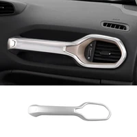 abs matte car copilot handrail frame panel cover trim shell car accessories decoration sticker 2015 2016 2017 for jeep renegade