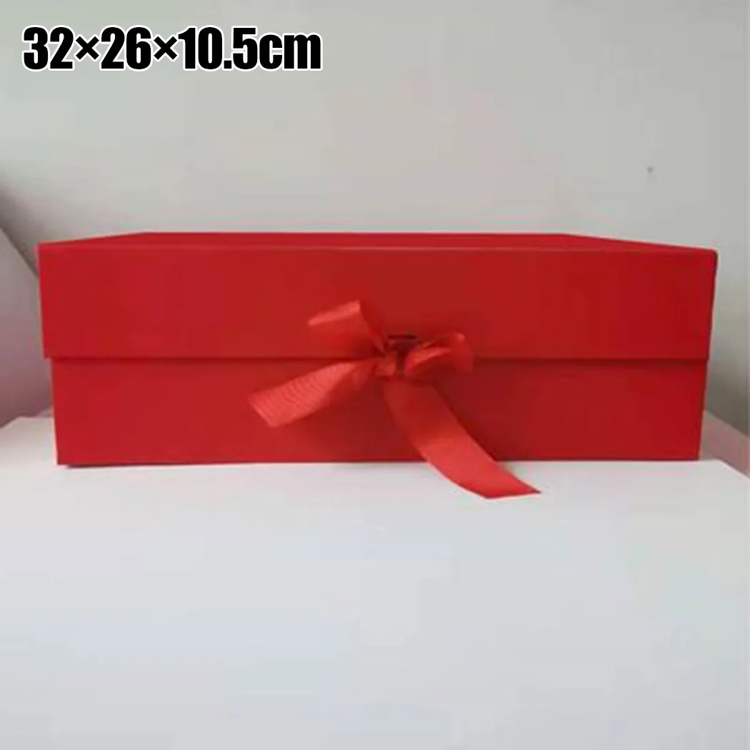 

Магнитная Подарочная коробка, складывающаяся коробка для конфет, жесткая Подарочная коробка, коробка с лентой, свадебная Юбилейная конфетн...