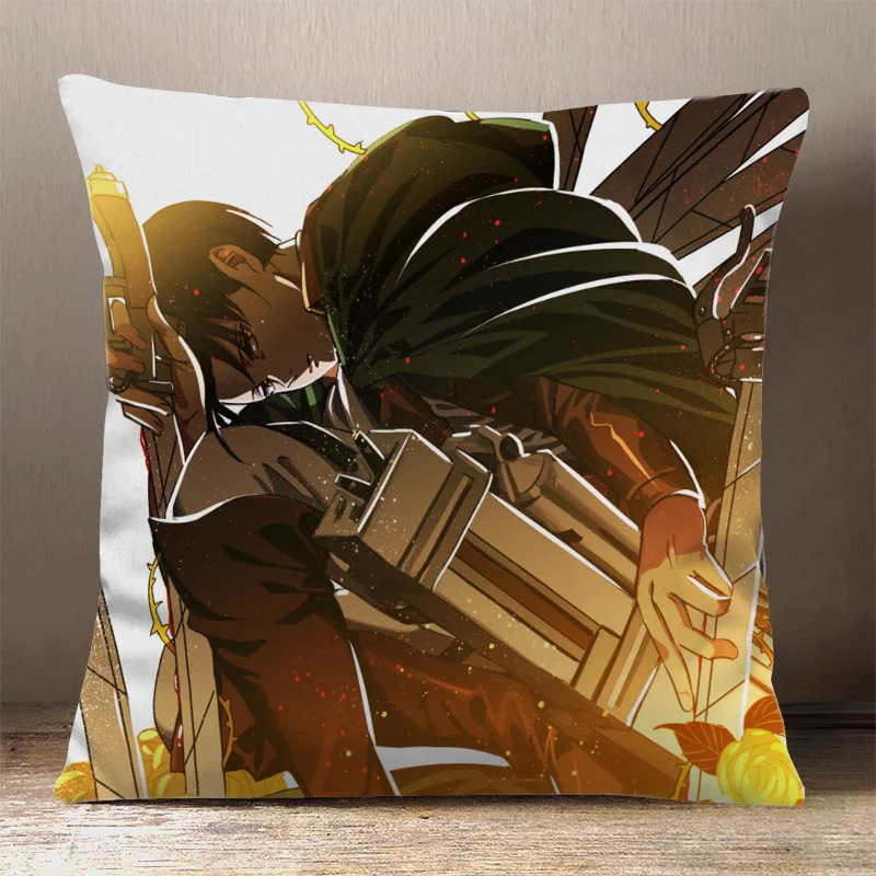 Аниме игра атака на Титанов Levi · Ackerman квадратная диванная Подушка Siesta Dakimakura Safa