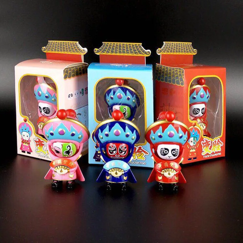 10 см мини креативная Пекинская оперная маска меняющая кукла Китайская