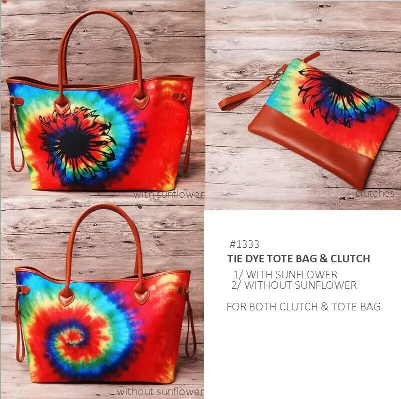 Сумка тоут с леопардовым и цветочным принтом сумка браслет в комплекте Hnadbag клатч