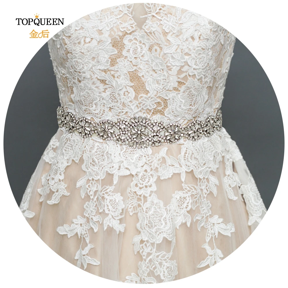TOPQUEEN S161A пояс ручной работы с ремни со стразами свадебный пояс для подружки невесты и ремни для взрослых платье подружки невесты