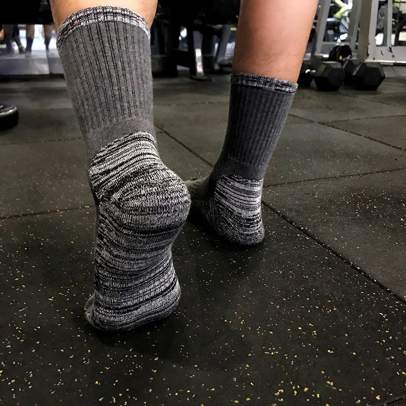 Мужские и женские зимние теплые термальные Лыжные носки толстые хлопковые