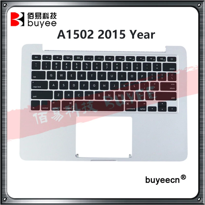 

Original US RU Keyboard topcase For MacBook Retina Pro 13.3" A1502 Top Case Palmrest US Russian Keyboard Backlight 2015 Year