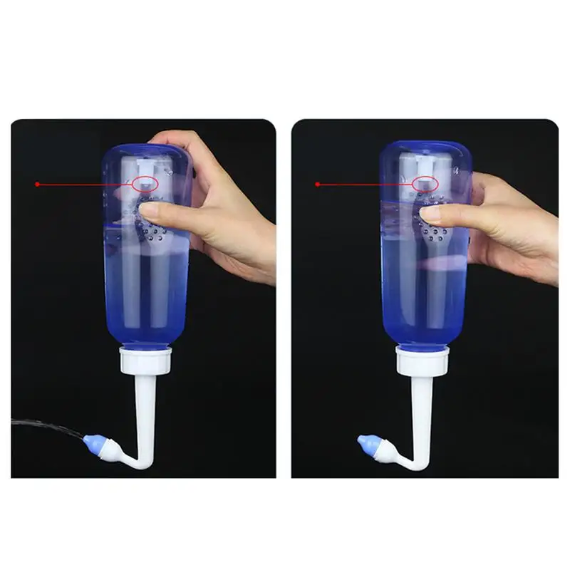 Бутылка-очиститель полости носа на 500 мл для наполнения жидкостью.