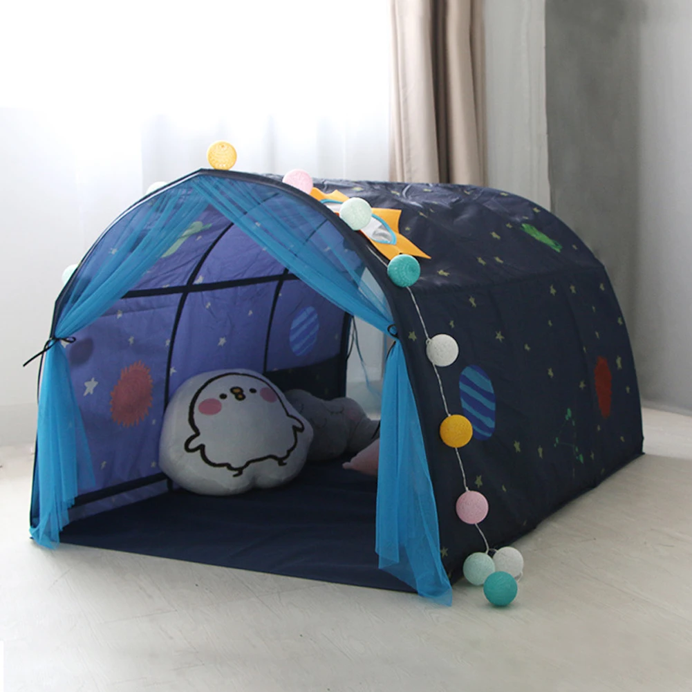 

Children Bed Tent Game House Baby Home Breathable Tent Boy Girl Safe House Tunnel Outdoor Camping Baby Beach Tent benchmark