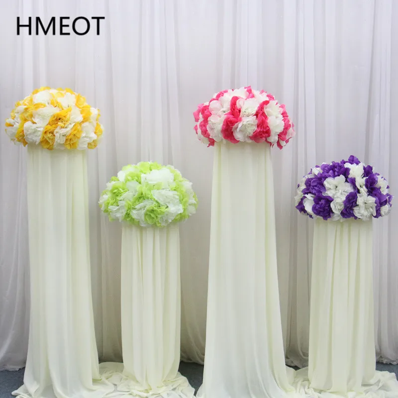 Новинка недорогой цветочный шар римская колонна дорожный свинцовый Фотофон для