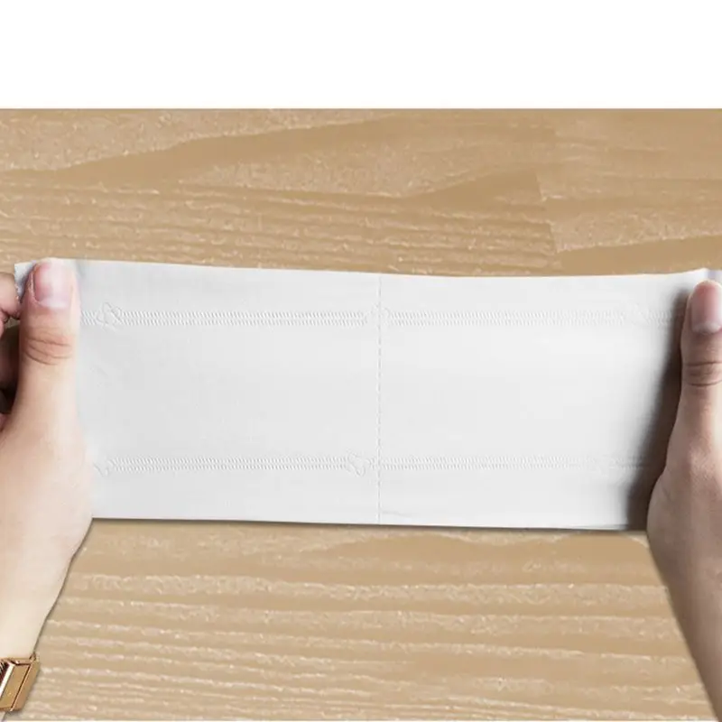 

Wood Pulp Toilet Paper Towel 4 Layers Embossed Food Grade No Core Tissue 667D