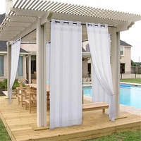 12pcs pergola outdoor curtain thermal insulated panel drapes blackout curtain waterproof minimalist style curtains home decor