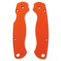 1 pair g10 folding knife handle patches grips scales for spyderc c81 paramilitary 2 para2 diy making repair accessories spider