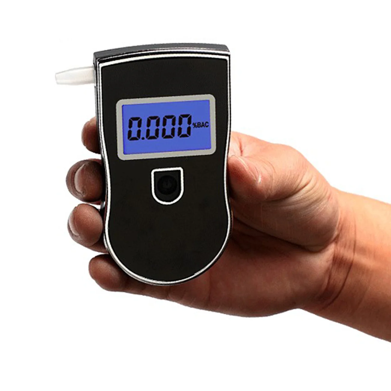 

1 Pcs Tester Is Portable Handheld Breath Alcohol Tester At818 Drunk Driving Blue Screen Alcohol Detector