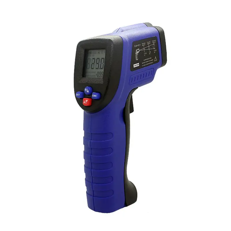 Digital Pyrometer LCD Industrial Infrared Thermometer -50~420/550 Celsius Non-Contact IR Laser Point Gun C/F Temperature Meter |