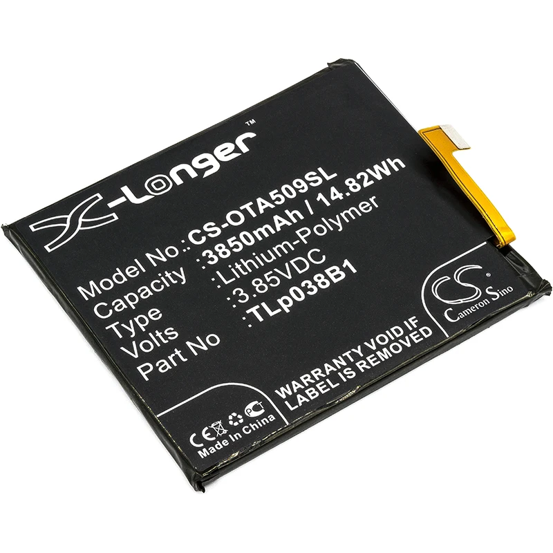Обновленная батарея Cameron Sino для Alcatel 5090Y 7071D 7071DX|Аккумуляторы мобильных телефонов|