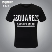 hot 2021 summer new brand dsquared2 letter printed t shirt mens casual fashion loose breathable oversized tops m xxxl