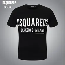 Hot 2021 Summer New Brand dsquared2 Letter Printed T-shirt Men's Casual Fashion Loose Breathable Oversized Tops M-XXXL