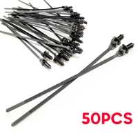 parts cable ties wire 185mm 50pcs fastener bundle nylon pipe push clips