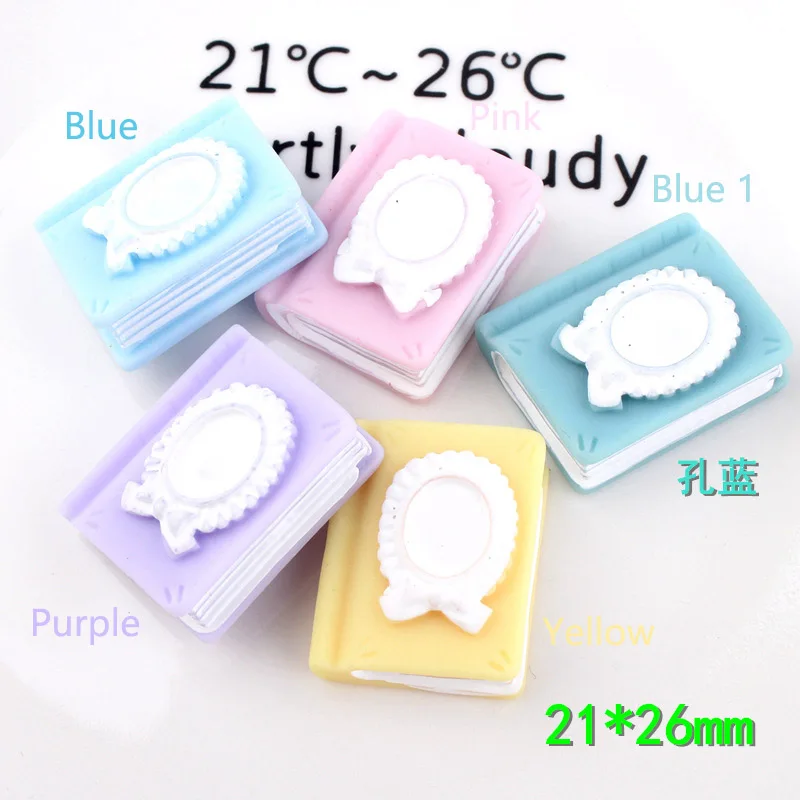 10 шт. кавайная полимерная книга с плоским основанием фигурки миниатюрный