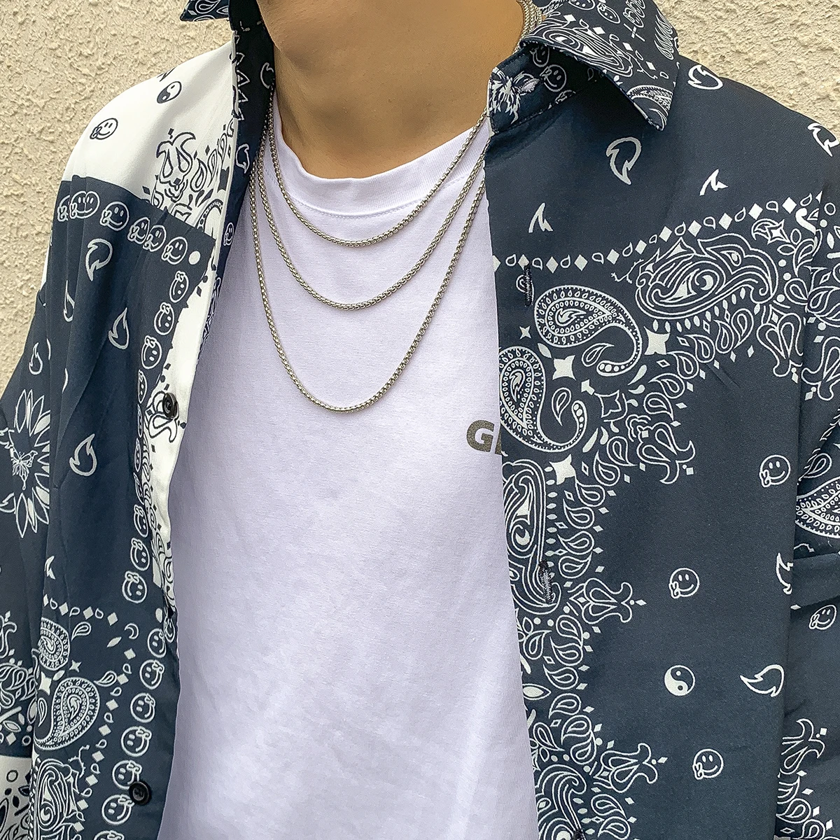 

3Pcs/Set Punk Multi Layer Iron Curb Cuban Link Chain Choker Necklace For Men Women Hiphop Minimalism Basic Necklace Jewelry