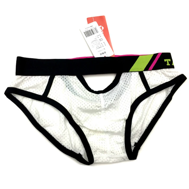 Трусы мужские сетчатые с низкой посадкой нижнее белье пикантные брифы джоки