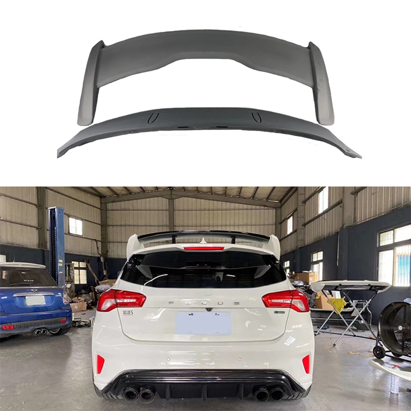 For Ford focus 2019 2020 RS Style Tail Wing Auto Car Spoiler Car Rear Wing Primer Color Rear Spoile