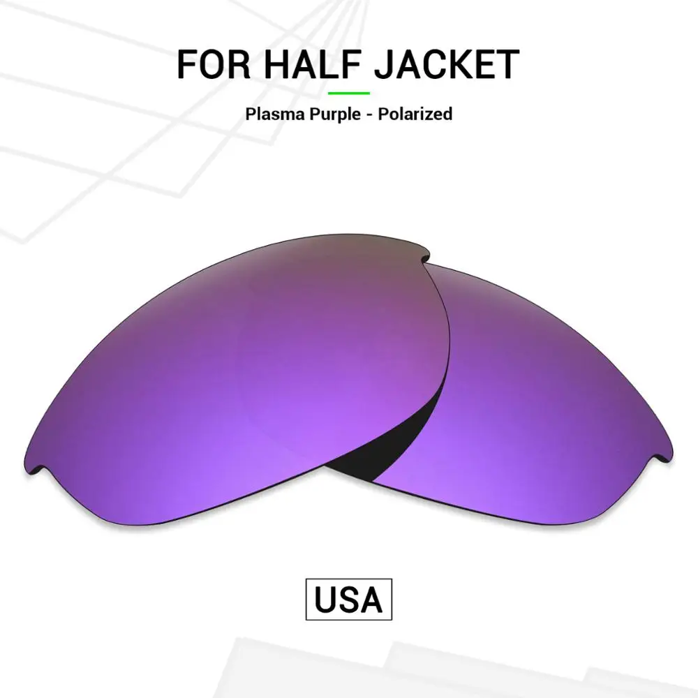 

Mryok POLARIZED Replacement Lenses (from USA) for Oakley Half Jacket Sunglasses Plasma Purple