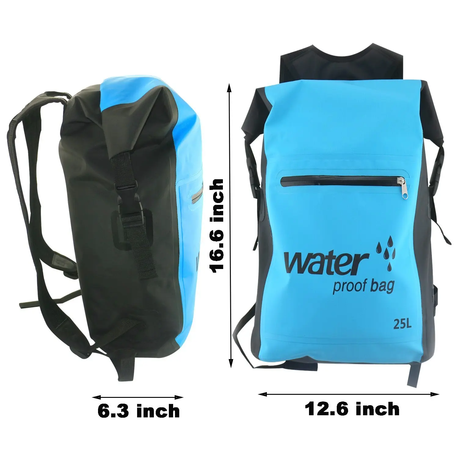25L Outdoor Waterproof Swimming Bag Backpack Bucket Dry Sack Storage Bags Rafting Sports Kayaking Canoeing Travel Pack | Спорт и