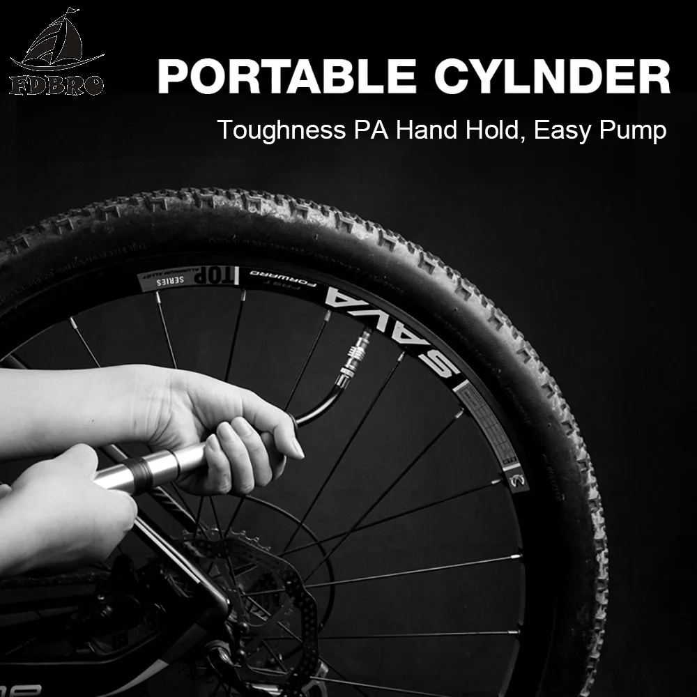 Миниатюрный велосипедный насос FDBRO из сплава портативный воздушный для горного