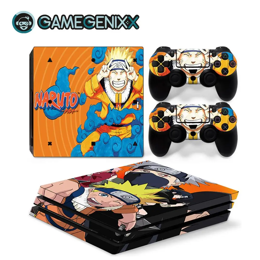 Naruto GAMEGENIXX Кожа Наклейка Защитная Наклейка Обложка для PS4 Pro консоли и 2 контроллеров-Наруто - Цвет: Naruto