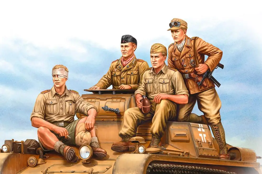Модель немецкого тропического солдата Panzer модель HobbyBoss 84409 1/35|Наборы для сборки
