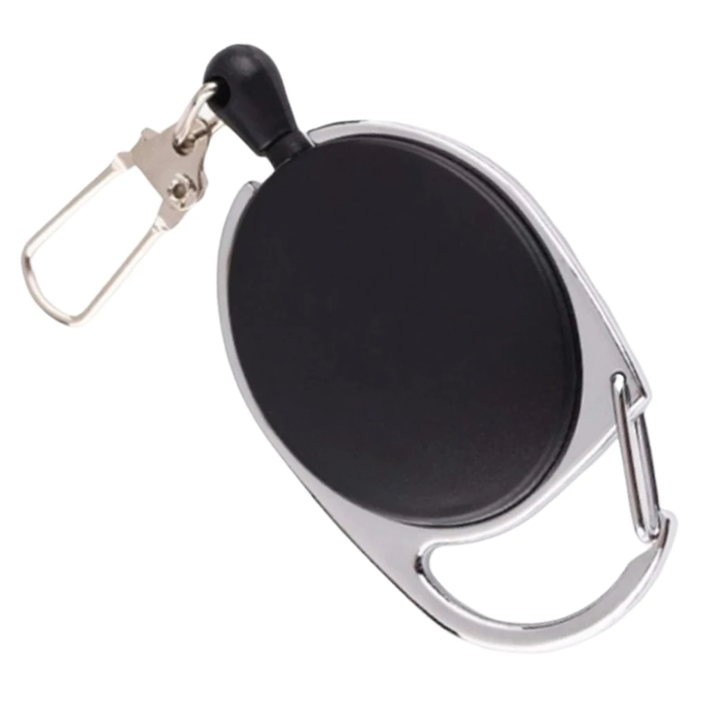 

Anti-lost Durable Retractable Key Chain Steel Keys ID Holder Extendable Reel