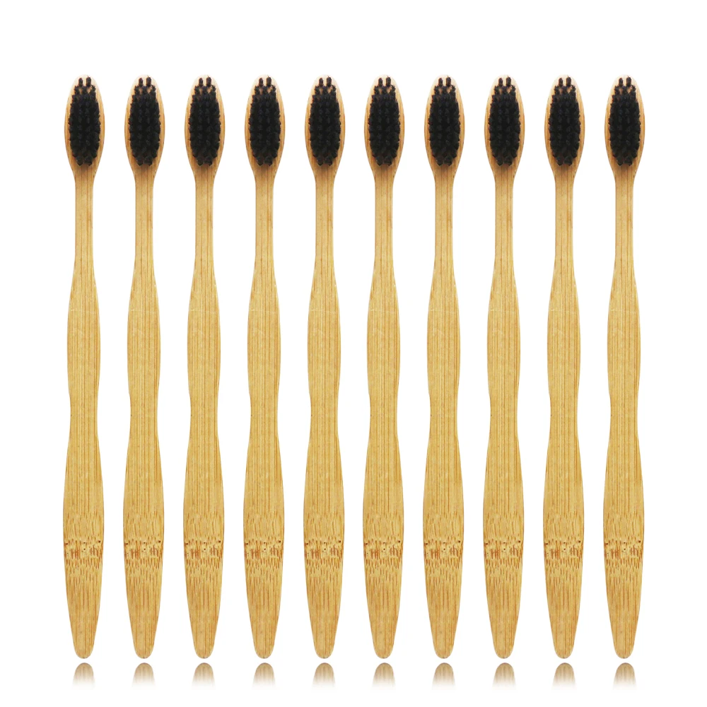 10 шт. Деревянные Зубные щётки с бамбуковой ручкой | Красота и здоровье